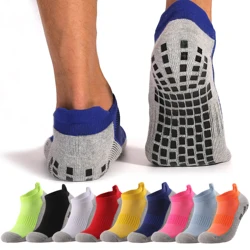 3 Paar dicke rutsch feste Fußball Frauen Männer Outdoor Sport Griff Fußball Yoga Socken verstärkte Ferse Baumwolle atmungsaktive kurze Socke