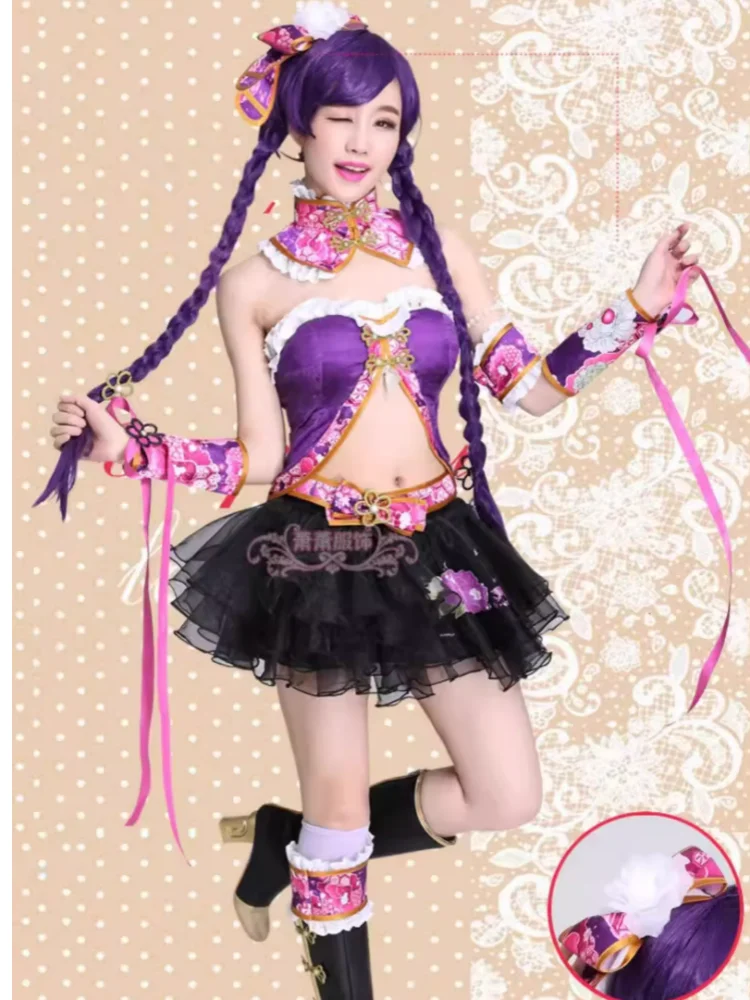 Lovelive Nozomi Tojo Cosplay Costume Anime Women Fashion Cheongsam Dress Costume Singing Suit Halloween Party Outfit Stock