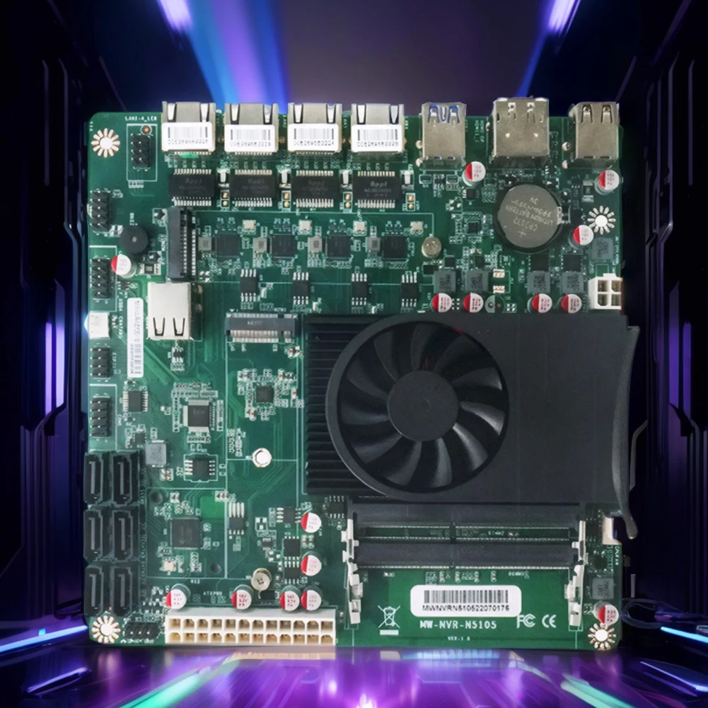 Placa base Industrial N5105 Mini ITX, 4 núcleos, 4 hilos, enrutador Firewall, placa base, procesador de baja potencia, red 4x2,5G I225 2 * DDR4