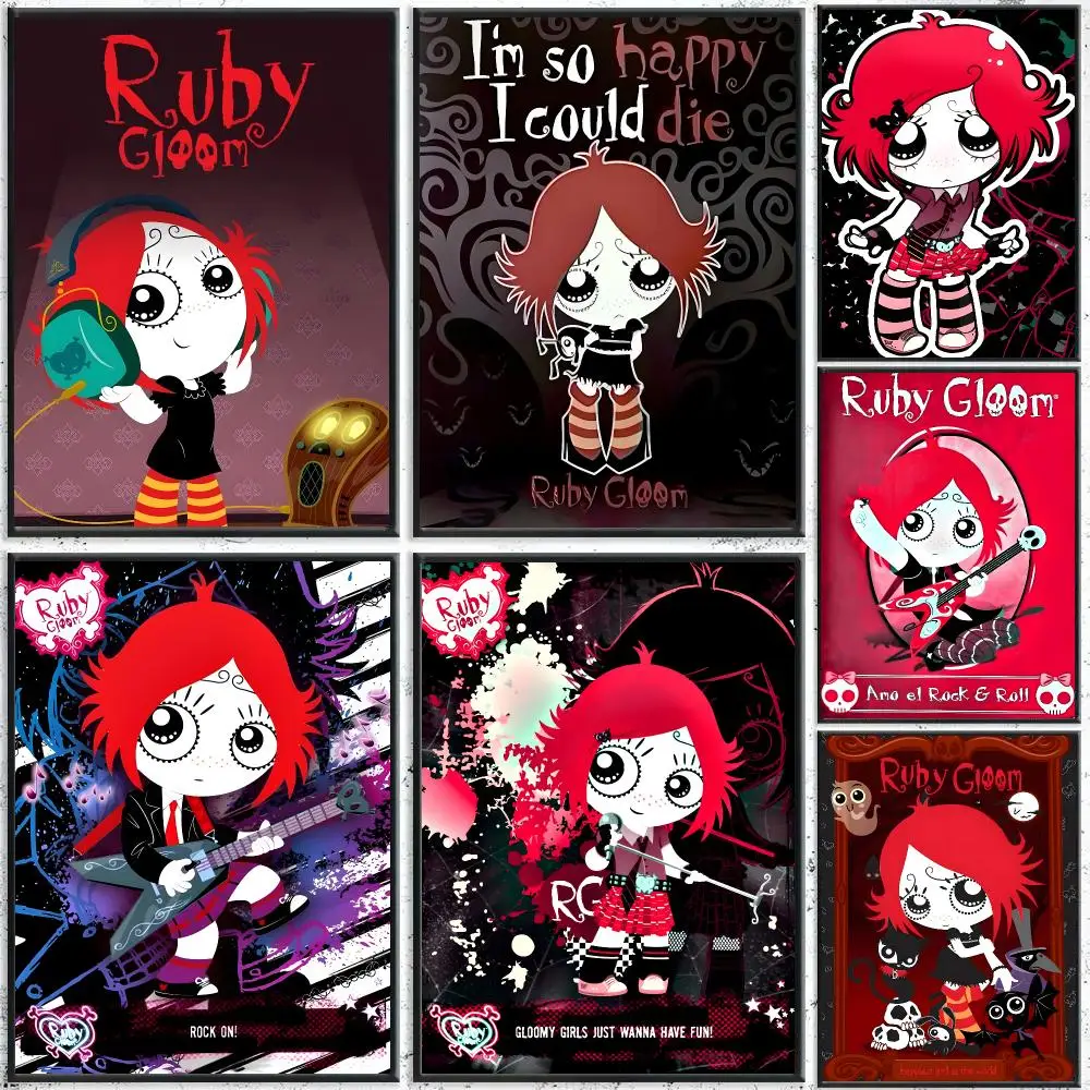 Anime R-Ruby Gloom Poster HD Waterproof Self-Adhesive Wall Art – Multi-Scene Use Top Gift Pick