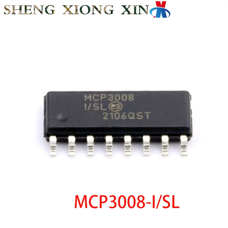 5pcs/lot 100% NEW MCP3008-I/SL 16-SOIC Analogue-to-Digital Converter MCP3008 3008 Integrated Circuit