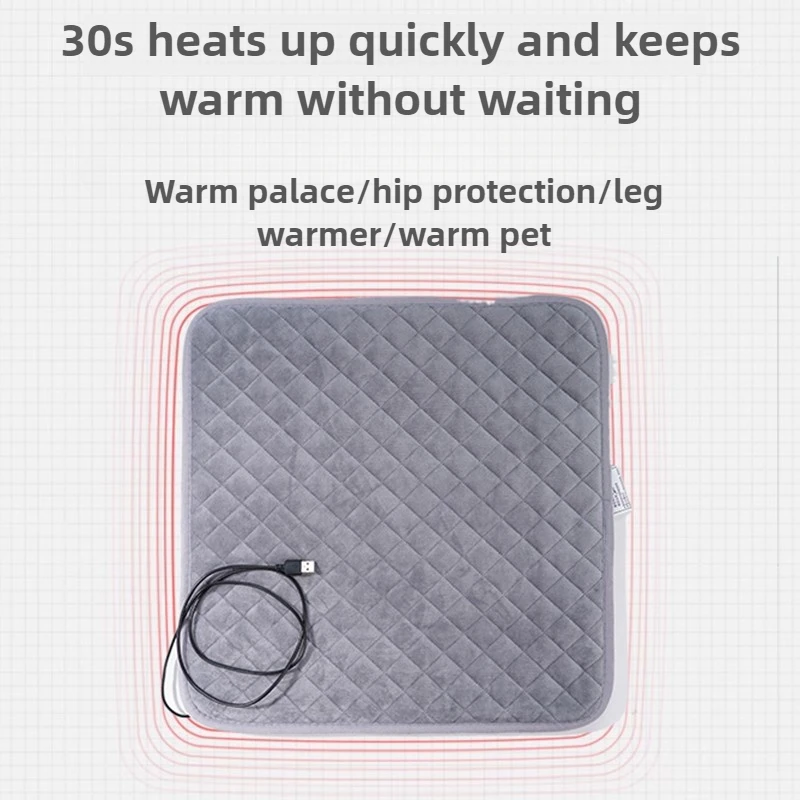 Electric Heating Blanket Usb Small Electric Heating Pad Office Seat 3s Heating Pets Pad Hot Compress Therapy Pad