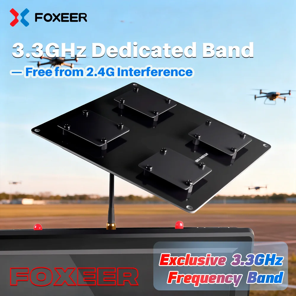 Foxeer 3.3G 13DBi RHCP Directional Antenna SMA for Long Range FPV Drone