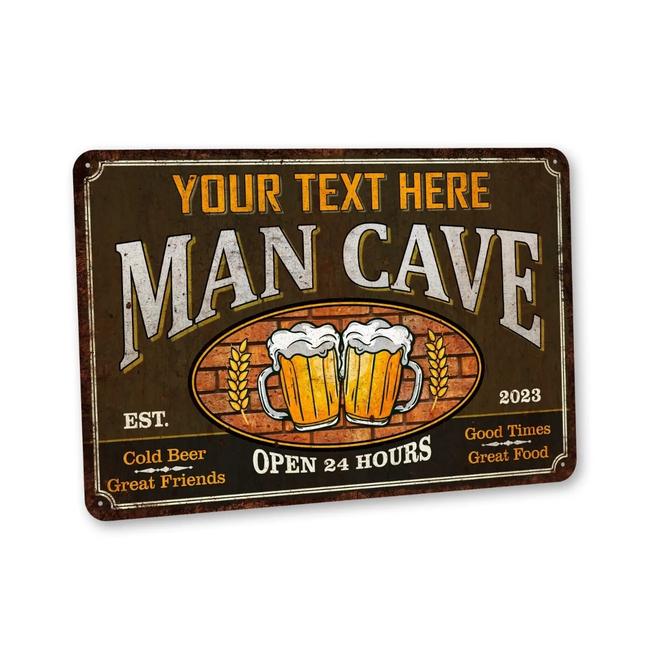 Personalisiertes Männerhöhle-Schild, Bierbar-Schild, Garagendekoration, Metallschild, Staubdicht und Wasserdicht (Nur Dekoration)