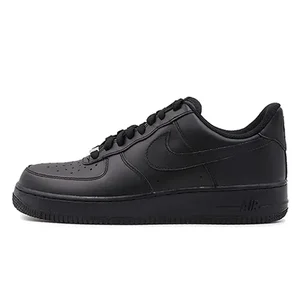 Nike Air Force 1 Dreifach schwarz bequem und langlebig lässige Tiefschuhe für Männer und Frauen, rein schwarz 10 Hauptverkäufe von Top Nike -Frauen - №9