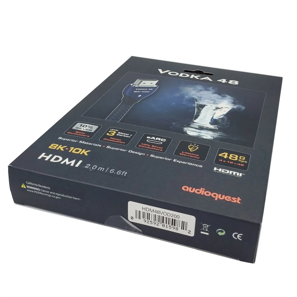 HiFi 8K VODKA HDMI-compatible Cable de vIdeo AV Cable de TV 48 48Gbps Ultra HD 5.0 Original box