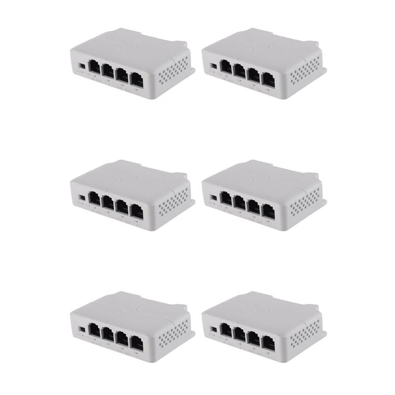 Superior-1 To 3 Port Poe Extender Passive Cascadable IEEE802.3Af For IP Port Transmission Extender For POE Switch NVR IP (6Pcs)