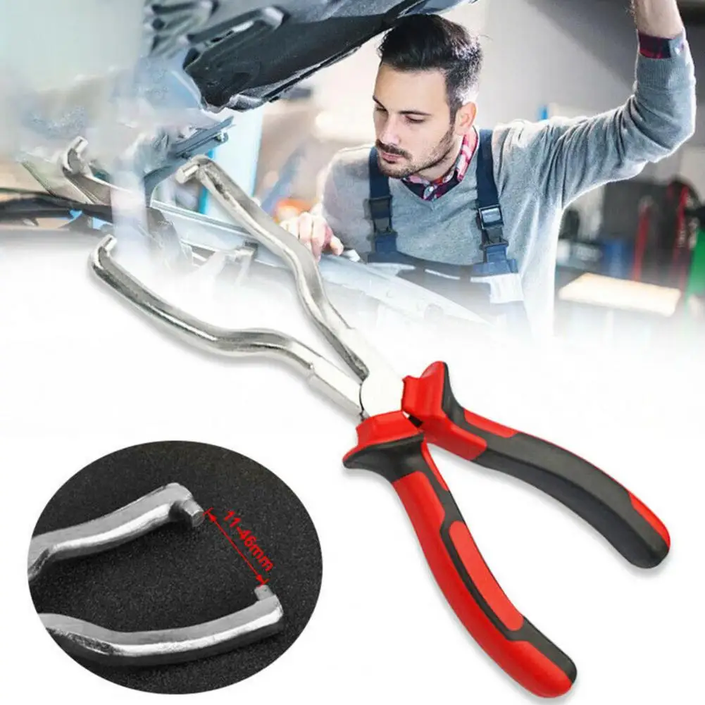 Fuel Line Clamp Pliers Strong Humanized Fuel Line Clip Pipe Removal Tool Pliers Hand Tools Fuel Line Pliers for Auto