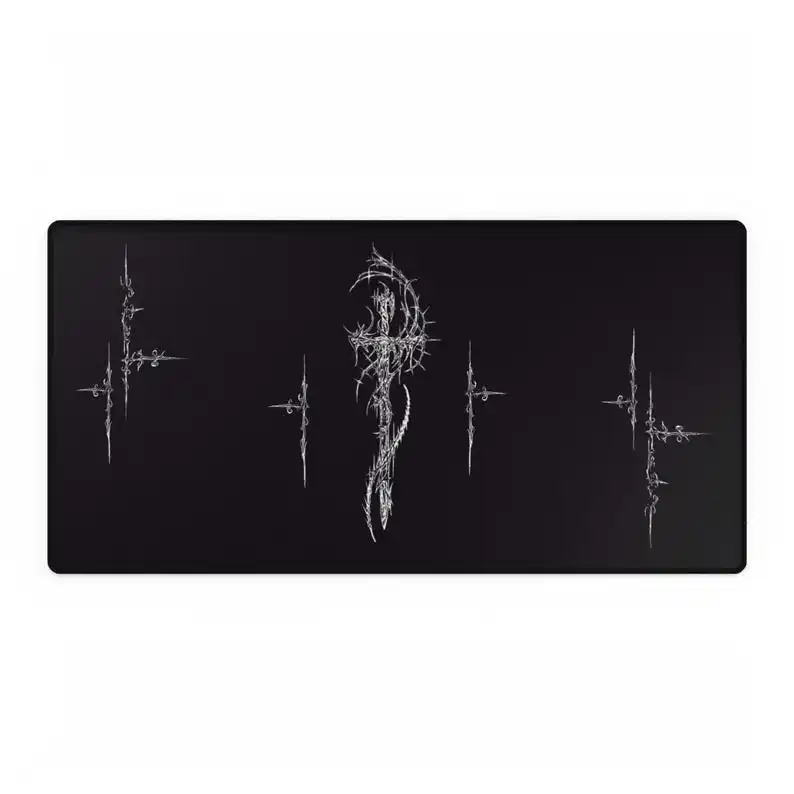 

Desk Mats Cybersigilism Sword Gaming Decor Computer Desk Accessories Office Desk Pad Game Room Decor Mousepad Mouse Carpet