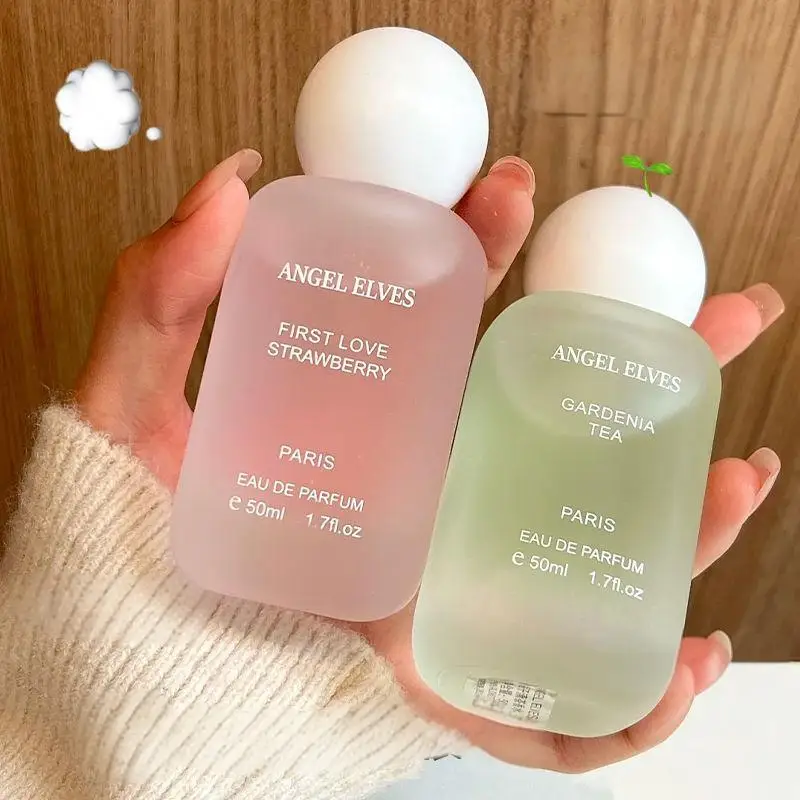 Angel Elves Fragancia floral Fragancia ligera Primer amor Fragancia de fecha para mujer de fresa 50 ml Fragancia encantadora Frescura duradera