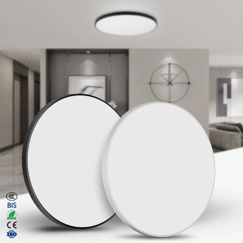 

Современный круглый ультратонкий светодиодный потолочный светильник для гостиной - энергосберегающая лампа / потолочный светодиодный светильник / светодиодный потолочный светильник 10-50 Вт