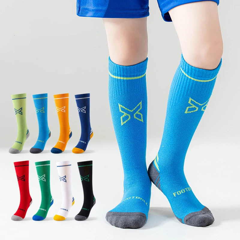 

Towel Bottom Professional Child Football Socks Boys Youth Anti-Slip Sweat-Absorbent Practical Training Student Sports Socks