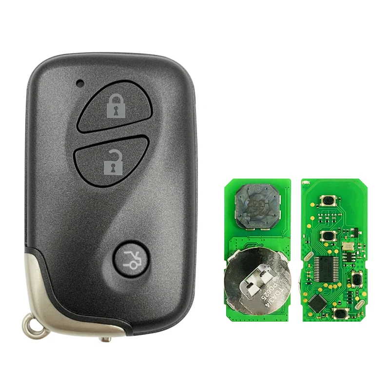 CN052029 Aftermarket 3 Buttons Smart  Key FCC 89904-30490 4D67 Chip 433 MHz Keyless Go For Lexus Gs300 Gs350 Gs430 Gs460 Gs450H