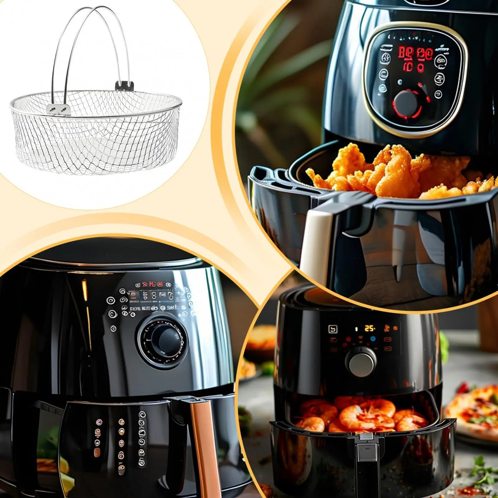 ملحقات سلة المقلاة الهوائية رف تبخير للطهي المنزلي في المطاعم