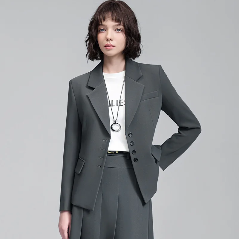 

Женский деловой костюм 2025: Новый стильный и профессиональный комплект премиум-класса для руководителей отделов по продажам недвижимости (осень-зима)