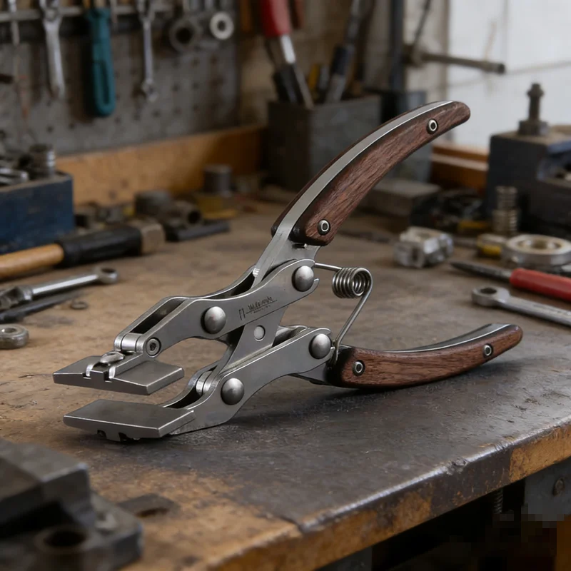 

2nd Gen High Cost-Effectiveness Flat Nose Parallel Pliers 38mm Jaw Leather Craft DIY Hand Tool
