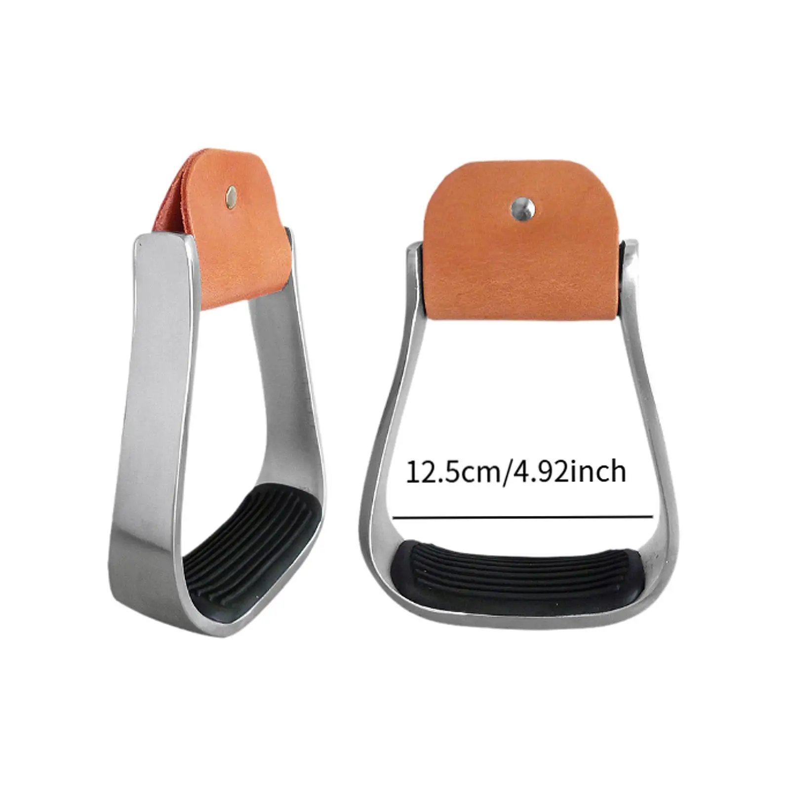 2x โกลนขี่ม้า, โกลนแบบตะวันตก, อานภาษาอังกฤษกันลื่น Step Horse Saddle Stirrups โกลนม้าสําหรับอาน