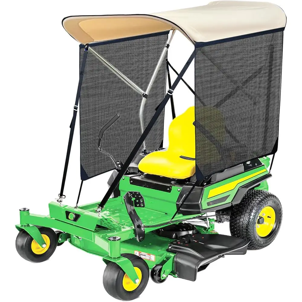 

Универсальный складной навес с защитой от ультрафиолета для косилок с нулевым поворотом: совместим с John Deere, Kubota, Cub Cadet, Troy-Bil