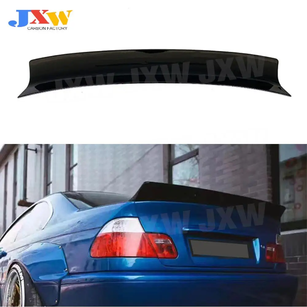 

ABS / Carbon Fiber Black Rear Trunk Duck Spoiler Lid Wing For BMW 3 Series E46 1998-2004 Rear Spoiler Car Accessories