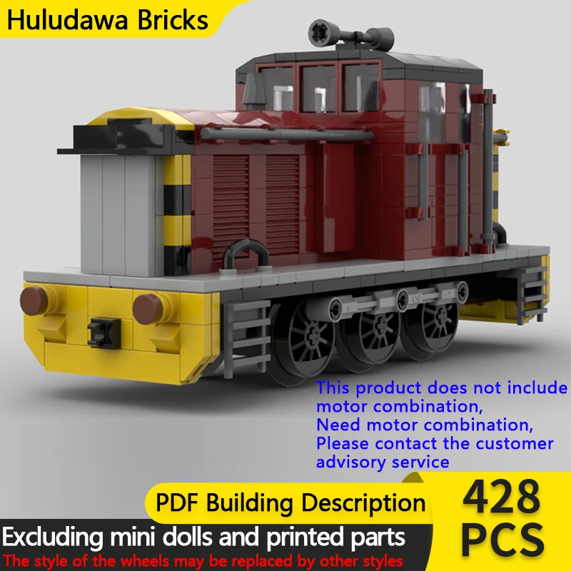 

City Car Model MOC Building Bricks Class 07 Diesel Locomotive Modular Technology Children Holiday Gifts Assemble Toys Suit