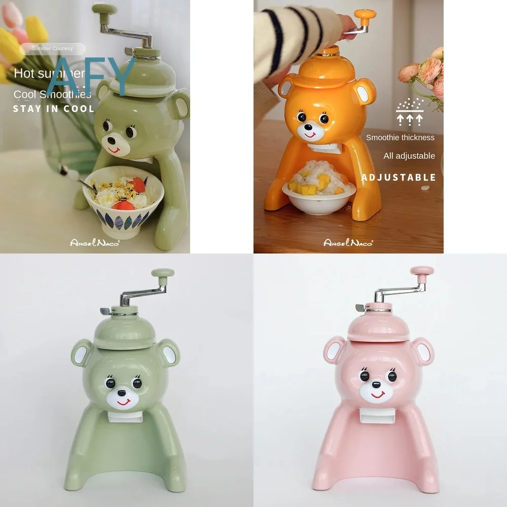 Manual Ice Crusher for Home Use Shaved Ice Maker Hand Operated Ice Breaker Hail Crusher Snow Cone Machine for Blender Food