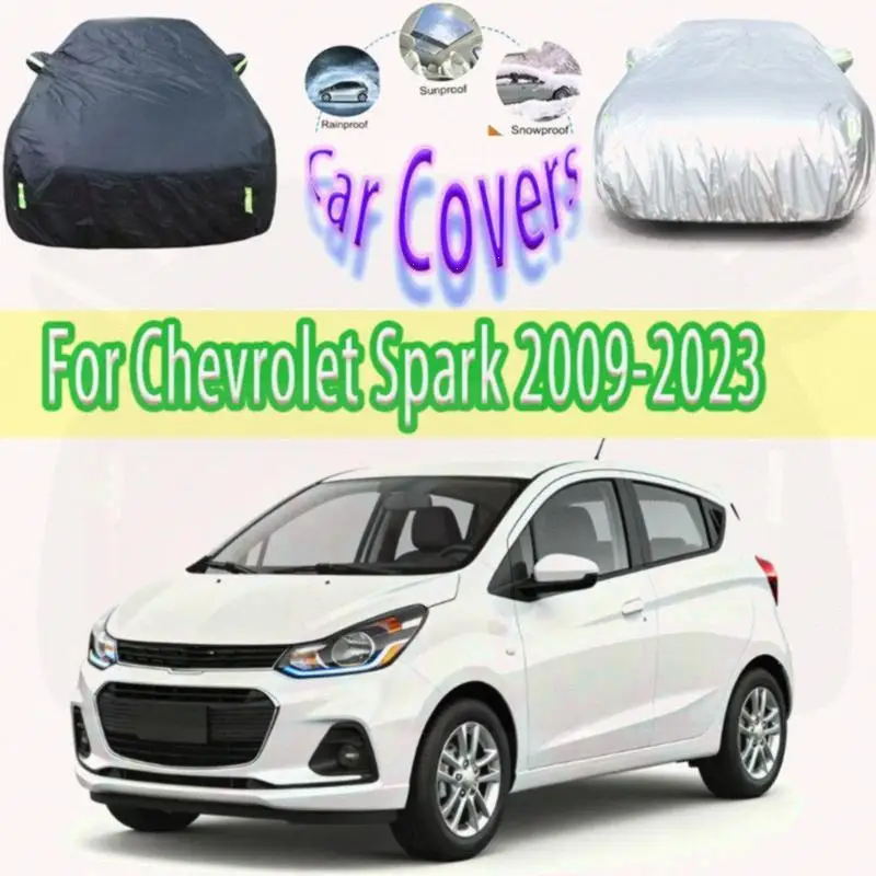 

For Spark 2009 2023 2021 2022 Outdoor Full Waterproof Dustproof Similar to Sunshade Snow Cover for Chevrolet Spark Car Covers