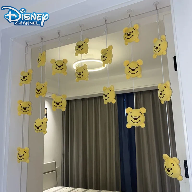 Disney Winnie The Pooh Door Curtain Cartoon Hanging Curtain Child Gift Bedroom Decorate Doll Pendant No Need To Punch Holes