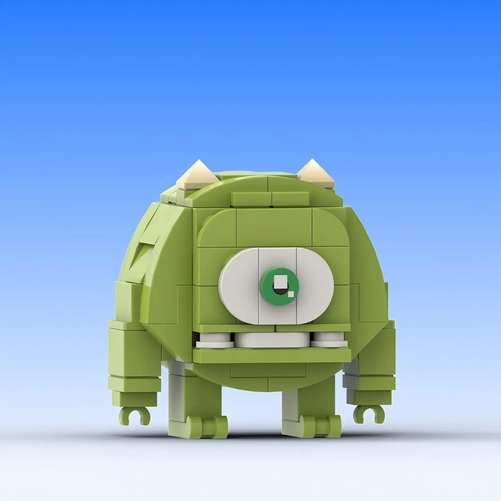 Cute Big Eye Monster Doll Building Blocks MOC Cartoon Anime Figures Monster Company Brickheadz Model Kids Assembly DIY Toys Gift