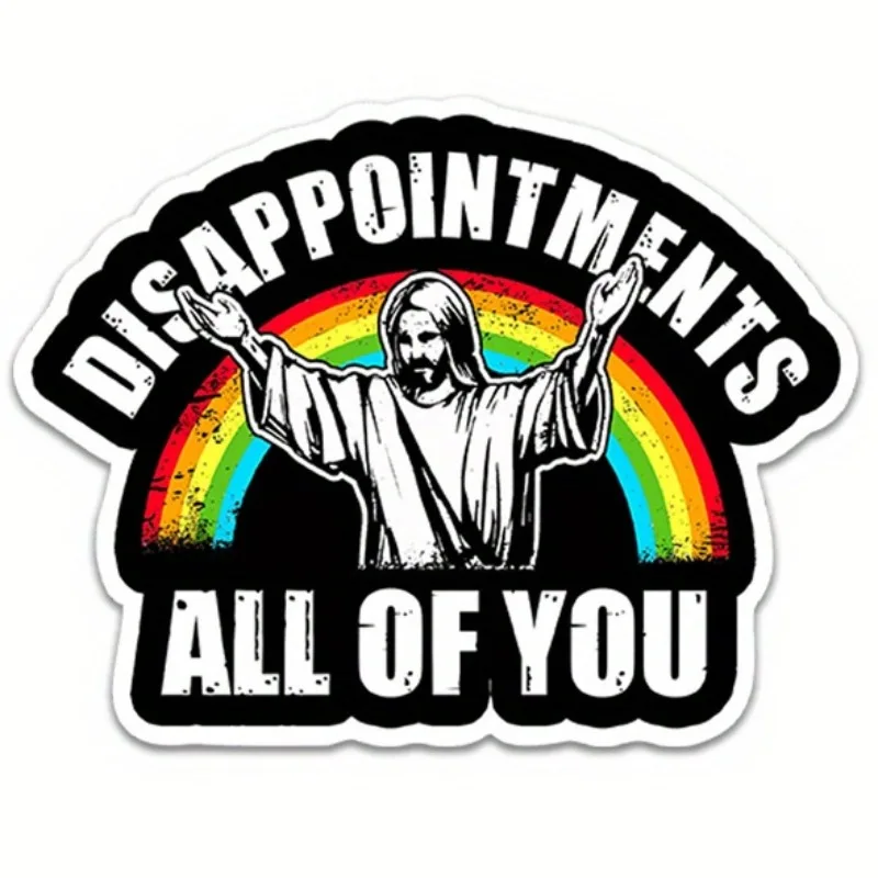 

DISAPPOINTMENTS ALL OF YOU Christian Car Stickers for Body Window Bumper Windshield Vinyl Decals Waterproof Auto Decoration