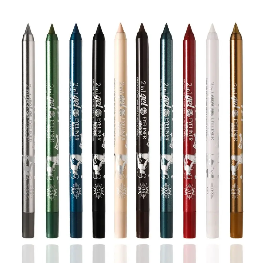 Long Lasting Colourful Eyeliner Pencil Beauty White Eyes Makeup Gel Eye Liner Pen Cosmetics Quick Dry Waterproof Eyeliner Women