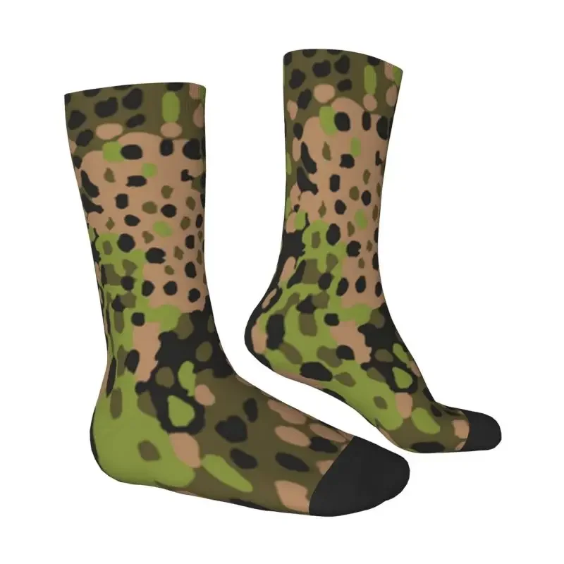 WW2 Camo Men's Crew Socks Unisex Kawaii 3D Printed Germany Arm Military Camouflage Dress Socks