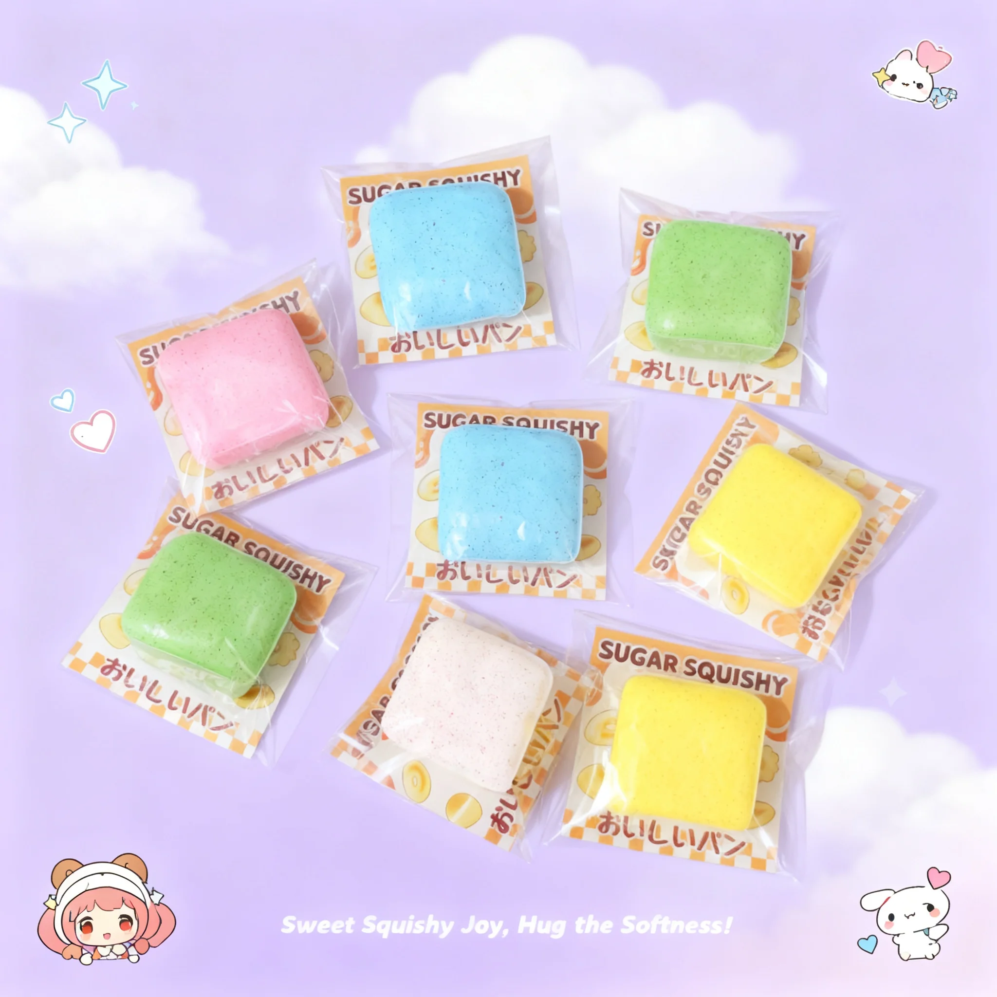 Soft Slow Rising PU Squeeze Toy Cake Stress Relief Gift Drop Shipping Decompression Model Prop Hanging Card Packaging
