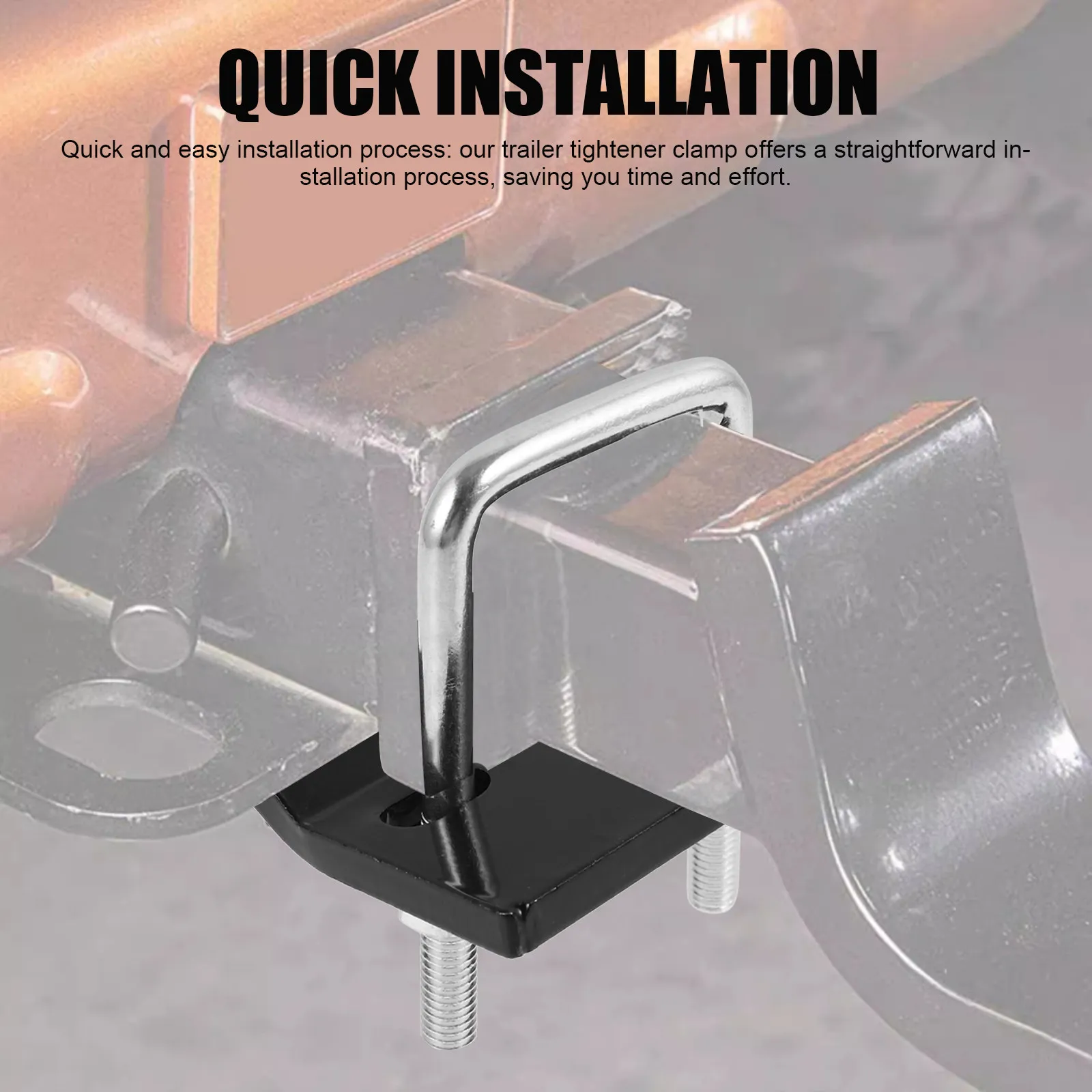 

Premium Metal Trailer Tightener Clamp Hitch Stabilizer for Secure Coupler Connection Anti Rattle Hitch Pin Heavy Duty Trailer