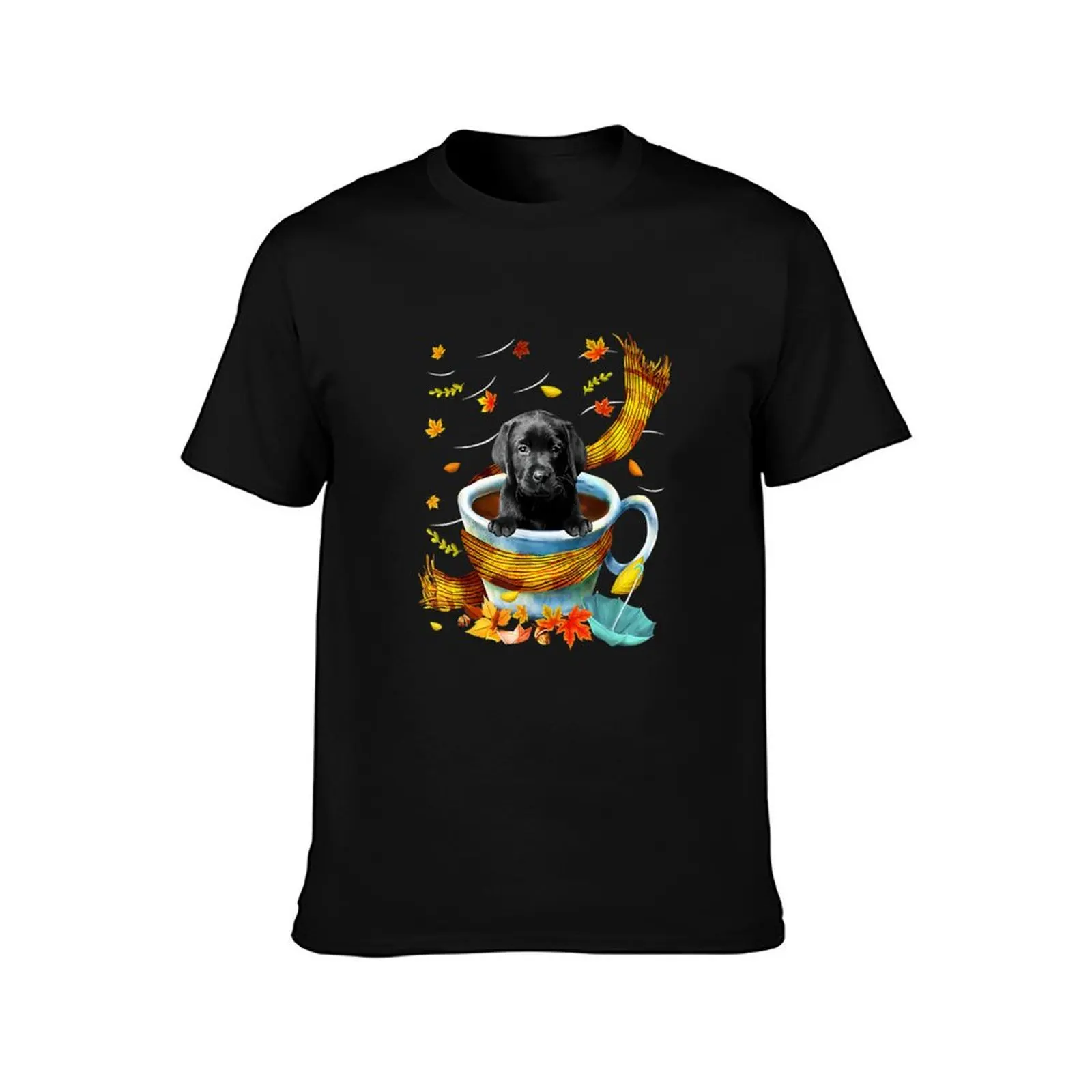 Labrador in coffee cup T-Shirt Construction Work Tee Shirt