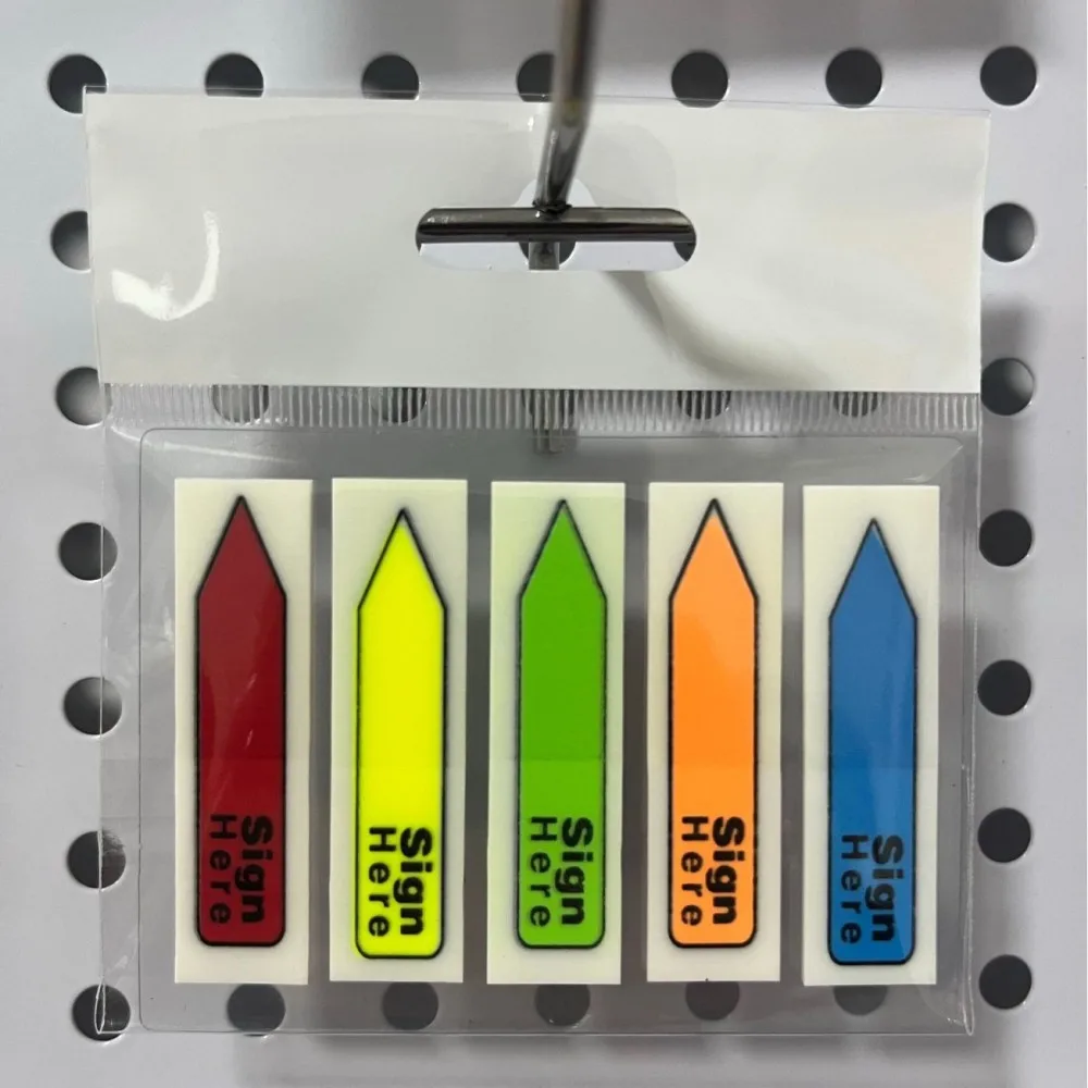 Pattern Sticky Index Tabs Transparent PET Page Flags Fluorescent Marker Stickers Stationery For School Study Supplies
