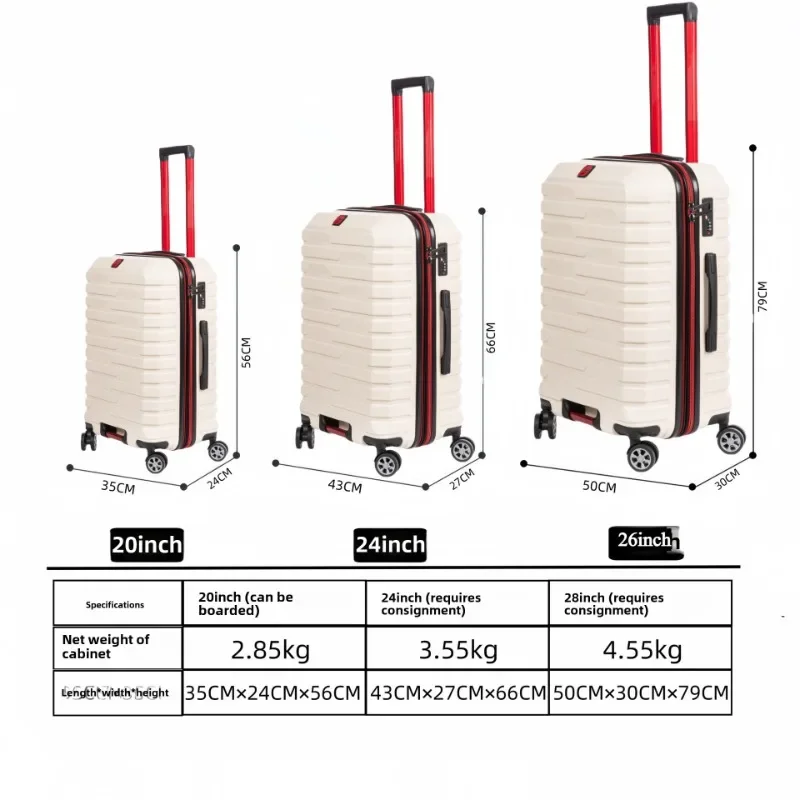 Valise à roulettes pour hommes et étudiants, valise d'embarquement, voyage de grande valeur, peut être étendue, nouveau, 20 ", 24", 28 ", 600"