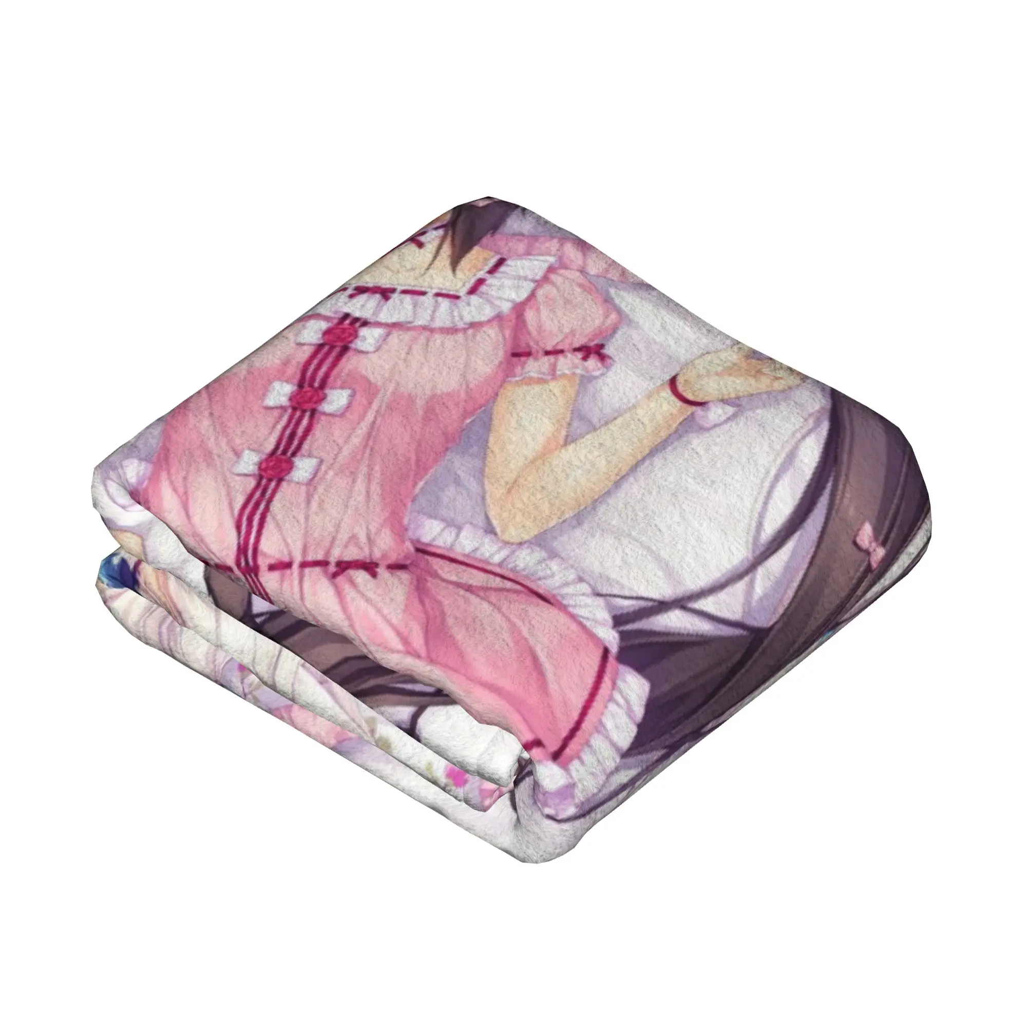 Nekopara أنيمي أوتاكو المشجعين بطانية الشوكولاته الفانيليا مثير فتاة الصوف رمي بطانية الفراش الأريكة المحمولة فائقة النعومة الدافئة المفارش #2