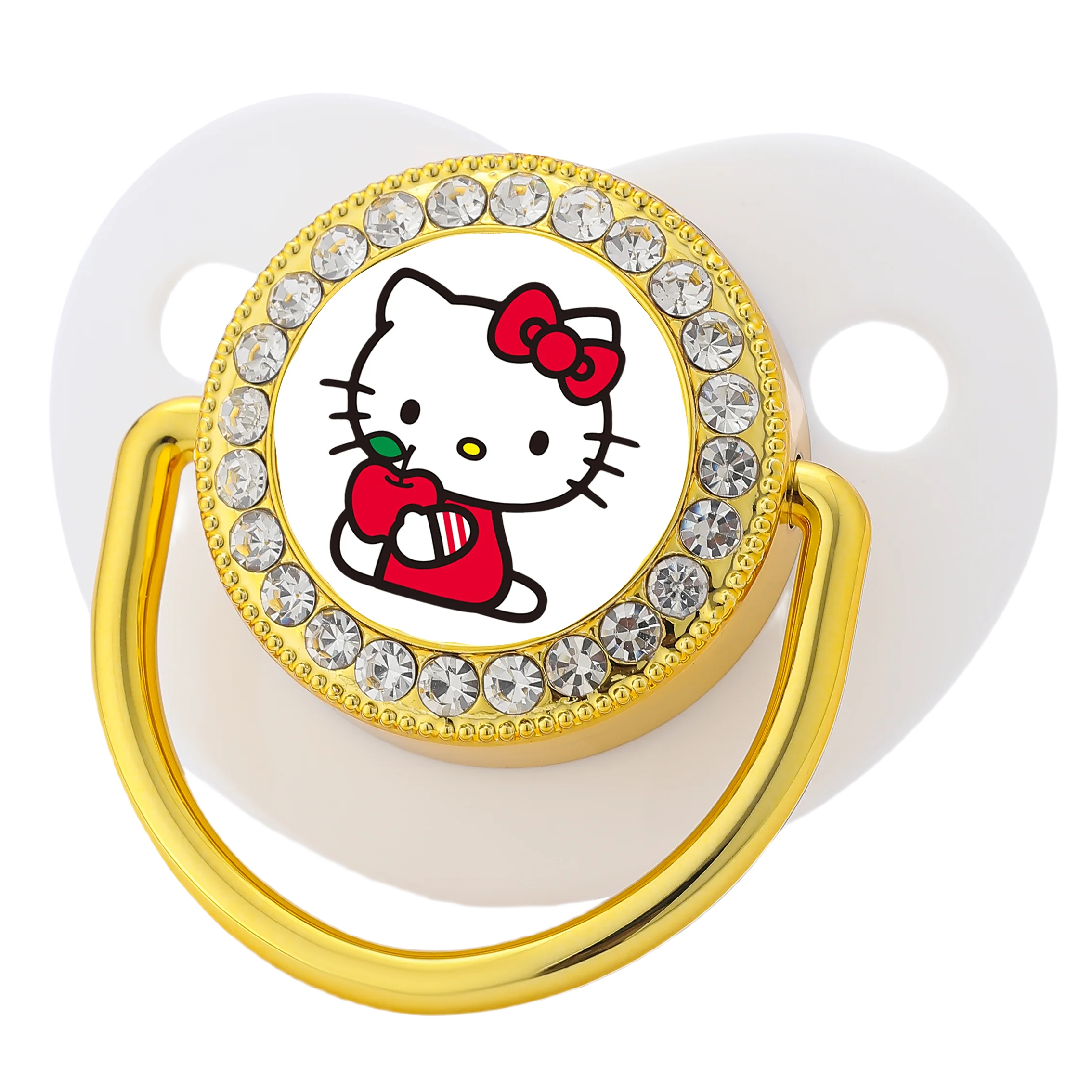 

Платиновая детская соска Kawaii, детская соска, детская соска для игр, без BPA, роскошный блестящий силиконовый леденец, подарок для детской ванны, От 0 до 12 месяцев