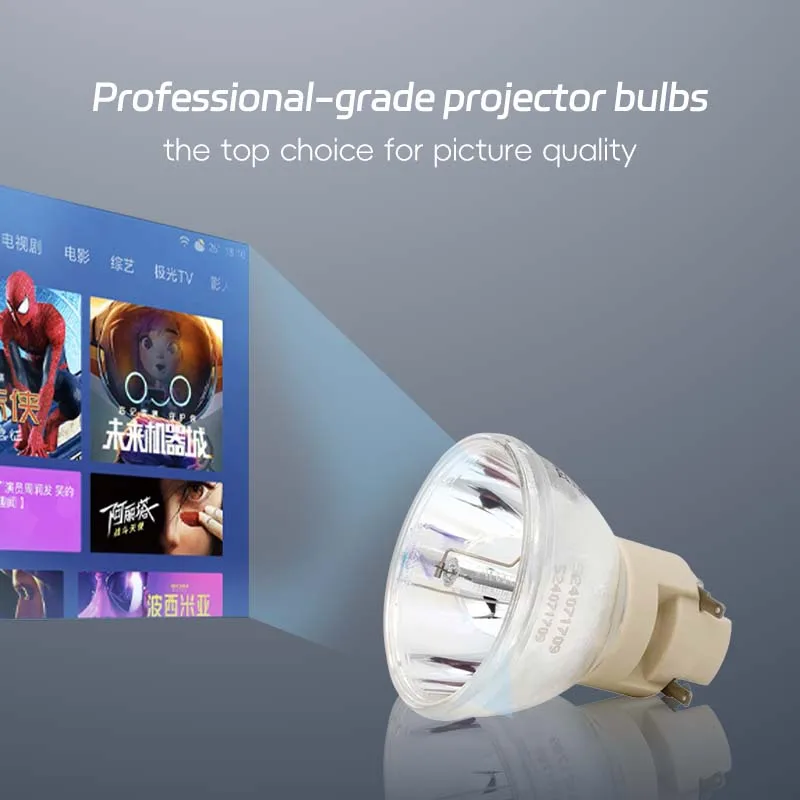 UHP 240W E20.7 E30.1 Projector Lamp Bulb Replacement for Benq TK800M W1700M /DX809ST/MX611/4k8917/MH733/CP2808 of Accessories