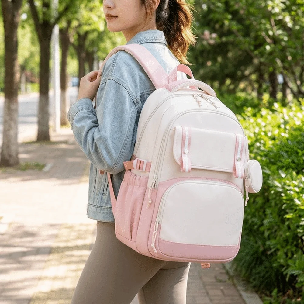 Oxford cloth Student Backpack Multiple Pockets Korean Style Student School Bag Large Capacity Harajuku Shoulders Bag