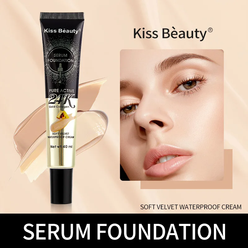 Kiss beauty textuur lichte waterglans foundation effen gezicht oliecontrole bb cream reparatie concealer