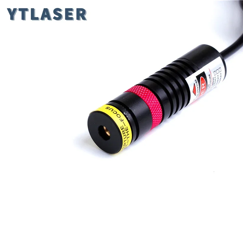 Merah 11 Garis DOE Pencari Lokasi Dapat Fokus D18x65mm 660nm Modul Laser 10Mw 30Mw 50Mw 100Mw untuk Pemotongan Posisi Kayu