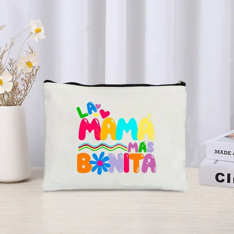 Bolsa de cosméticos Manana bonita Karol G, bolsa de maquillaje Kawaii, bolsas de maquillaje, regalos para fanáticos de cumpleaños, estuches de