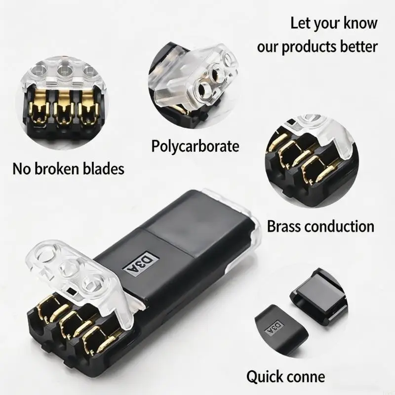 H58C 10 Pair Quick Terminals 3 Pin Plug in Connector Quick Terminals Block