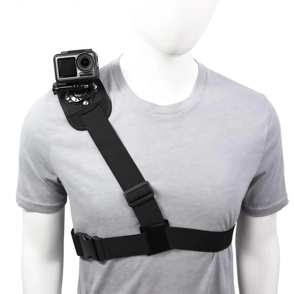 

Universal Camera Single Shoulder Strap 360° Rotation Practical Mount Chest Harness Adapter Camera Accessories