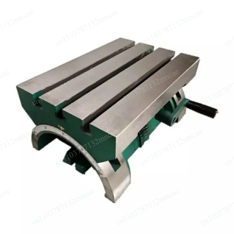 7 Inch Adjustable Front and Rear Angle Worktable Tiltable Platform Milling Machine Drilling Machine Rotary Table