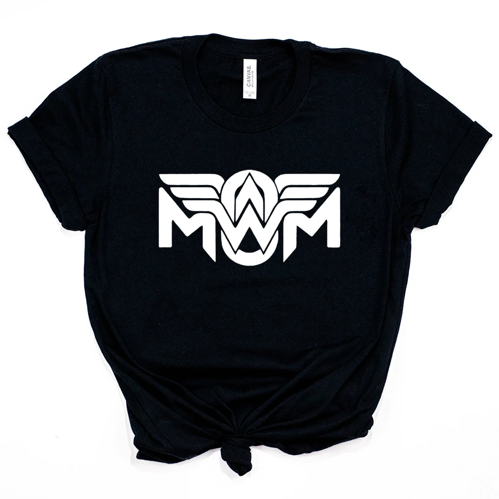 Wonder-Woman T-shirt Funny Mom Shirt Superhero Inspired Mom Life Shirt Mother's Day Shirt Vintage Harajuku Tops Gift for Mommy