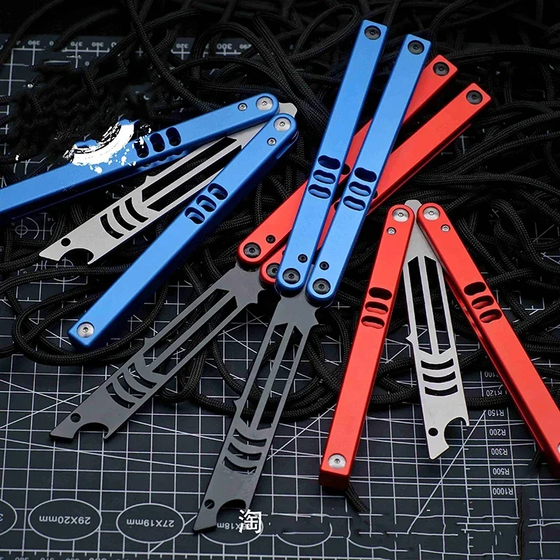 TheOne MAKO-Système de douille de canal, lame 440, manche en aluminium, clone Jilt, poche EDC, oscillation libre