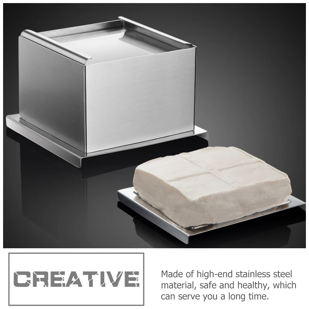 

Stainless Steel Tofu Mold Maker 304 Lightweight Kitchen Tool Bean Curd Pressing Household Gift Idea Safe Healthy Easy Use Home