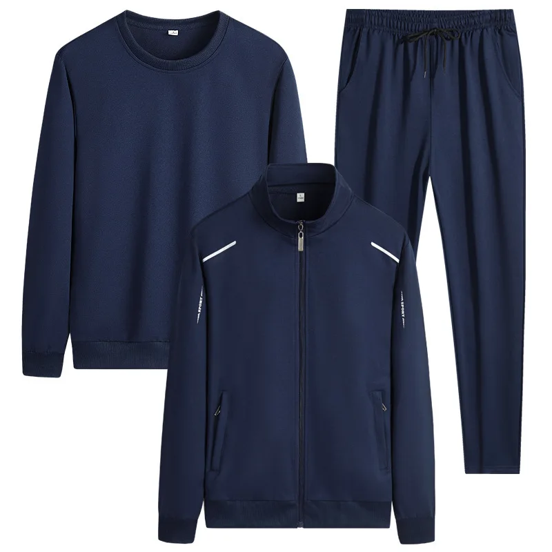 

Spring Autumn Fashion Hoodies Sweatpants 8XL Men's Tracksuits Unisex Jogging Suit Fashion Brand 3 Pieces Set Tracksuit Mens